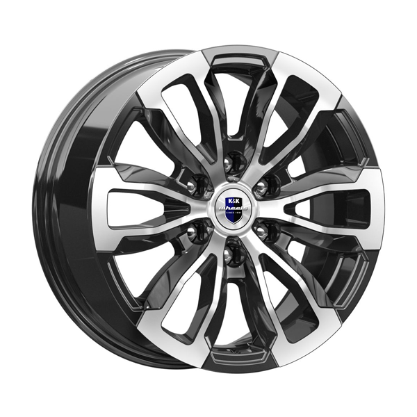 диски КиК МЕКОНГ 7,5xR18 6x139,7 100,1 36 алмаз_черный