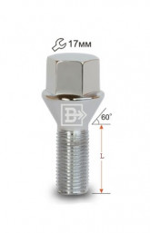 Болт M12x1.5; 55; 28; 17 конус Цинк  (966-07)
