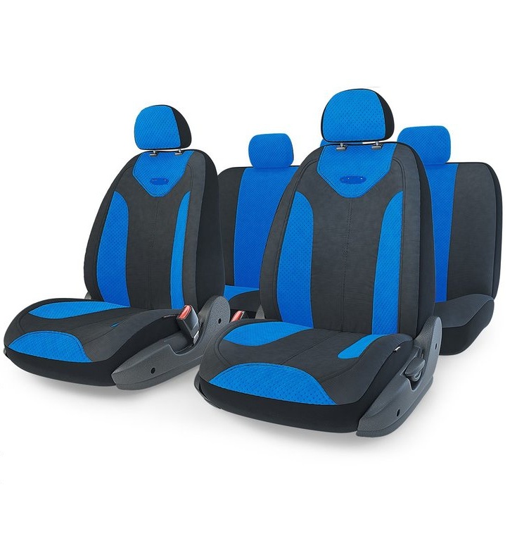 Чехлы сиденья SKYWAY Drive-2 полиэстер 11 предм. черно/синий